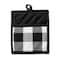 Black Buffalo Check Potholder & Dishtowel Kitchen Set